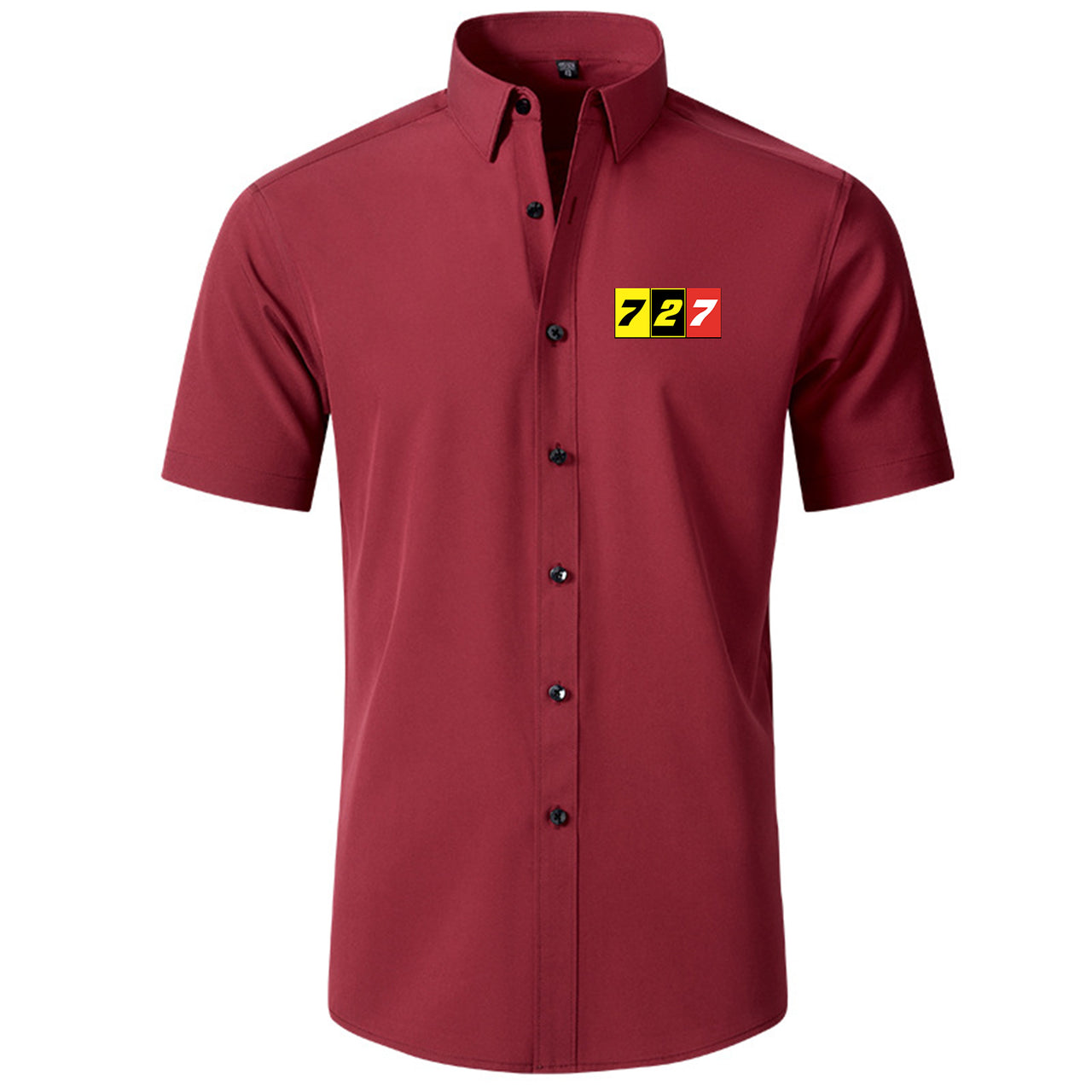 Flat Colourful 727 Designed Short Sleeve Shirts