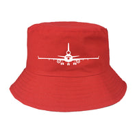 Thumbnail for McDonnell Douglas MD-11 Silhouette Plane Designed Summer & Stylish Hats