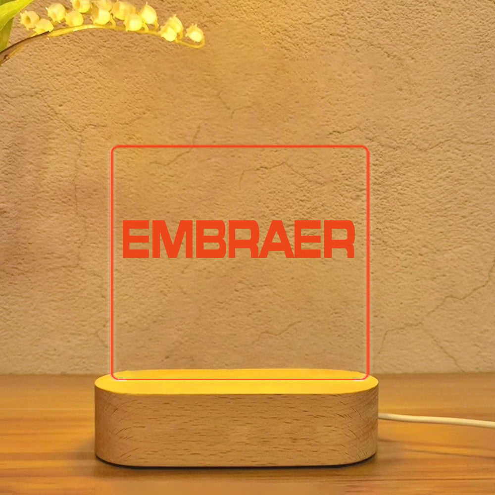 Embraer & Text Designed Night Lamp