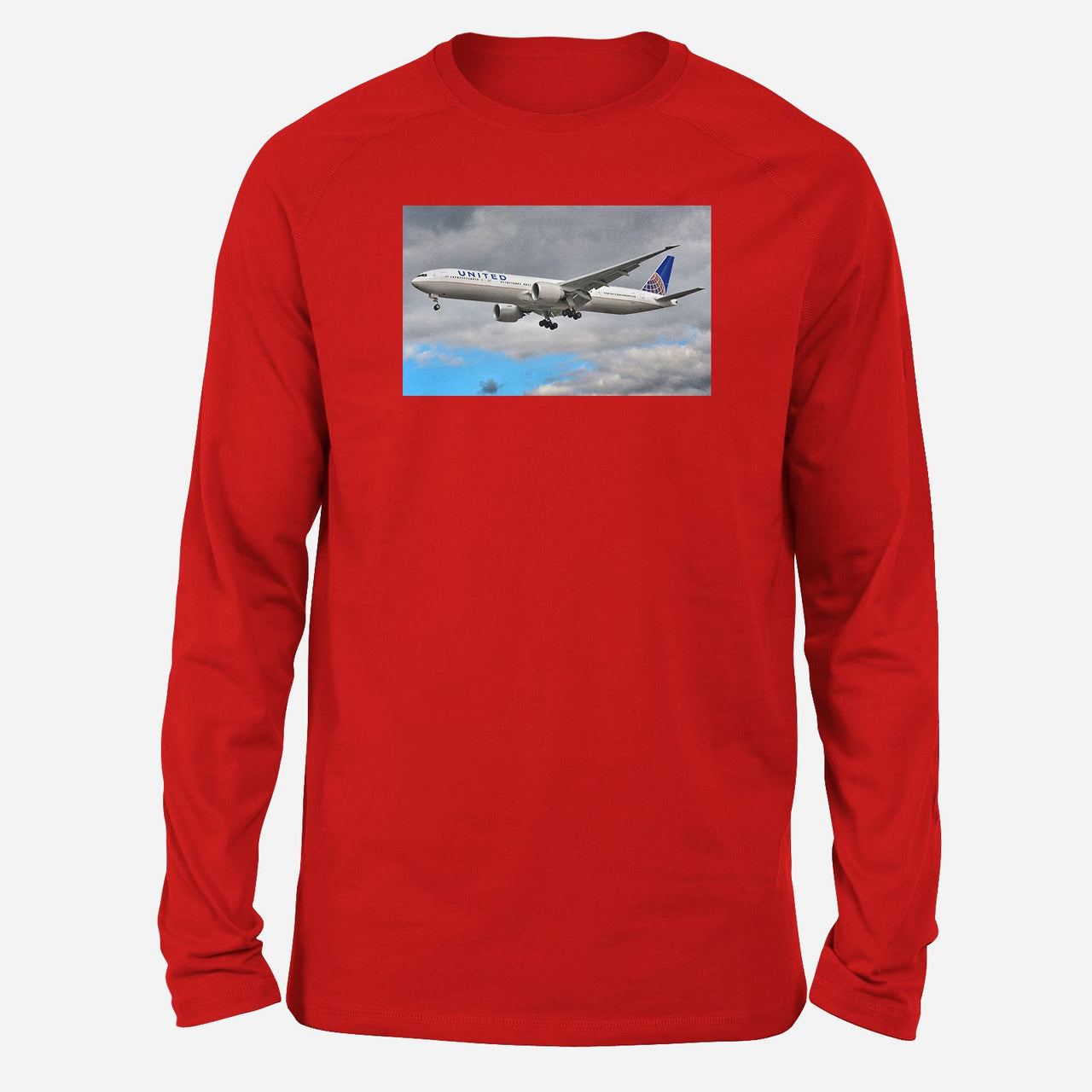 United Airways Boeing 777 Designed Long-Sleeve T-Shirts