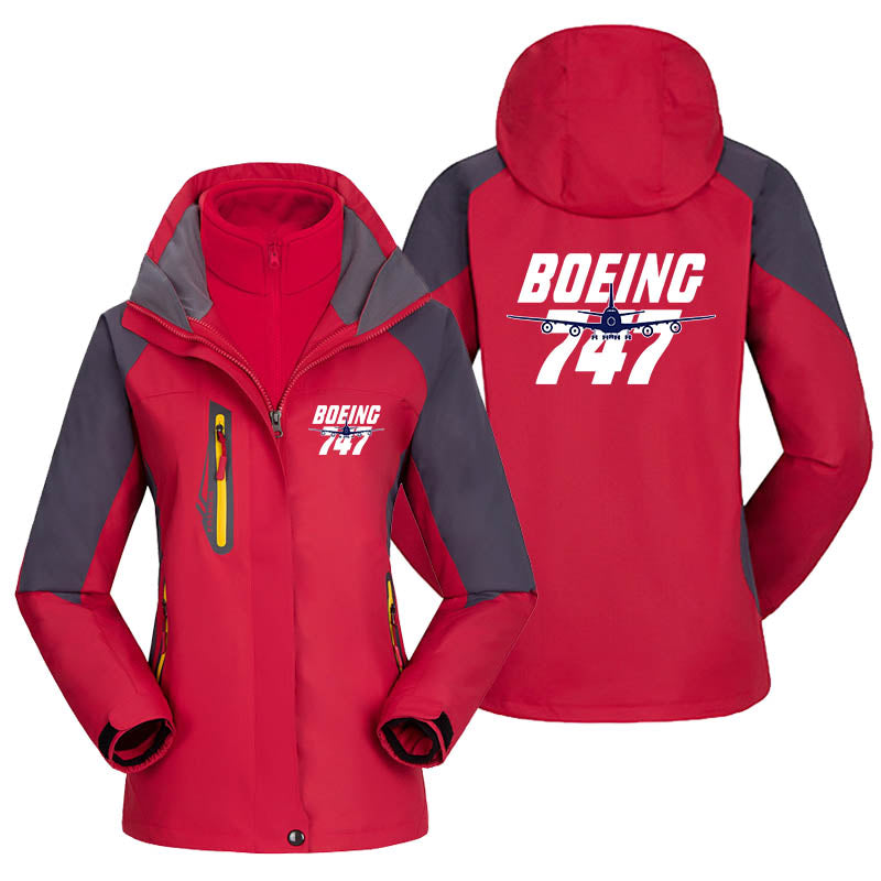 Amazing Boeing 747 Designed Thick "WOMEN" Skiing Jackets