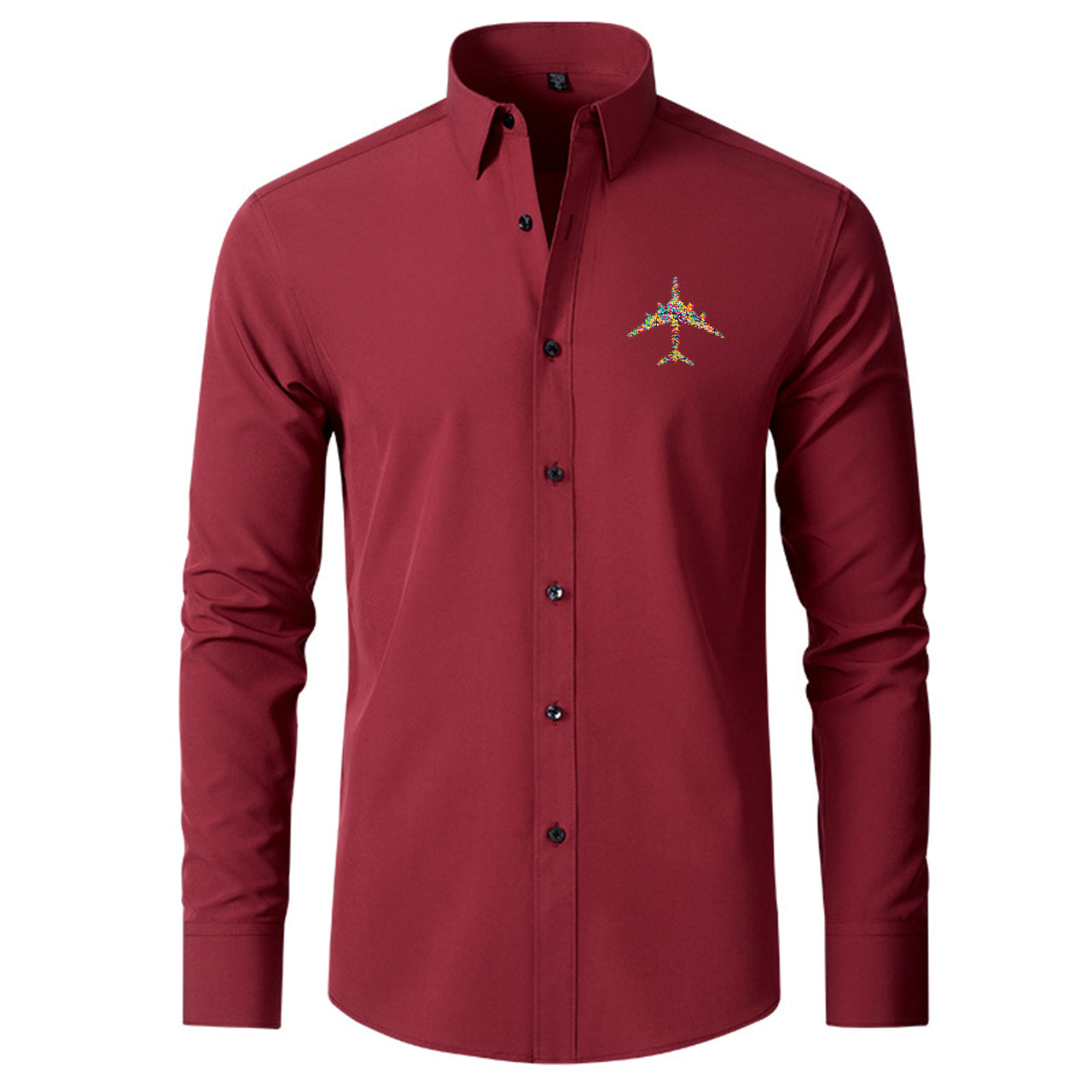 Colourful Airplane Designed Long Sleeve Shirts