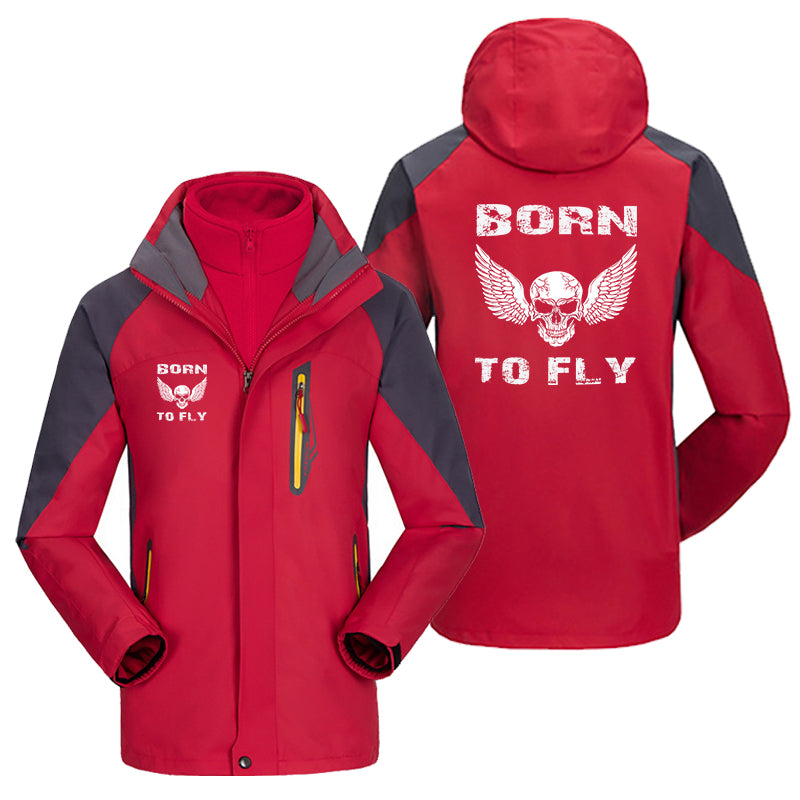 Born To Fly SKELETON Designed Thick Skiing Jackets