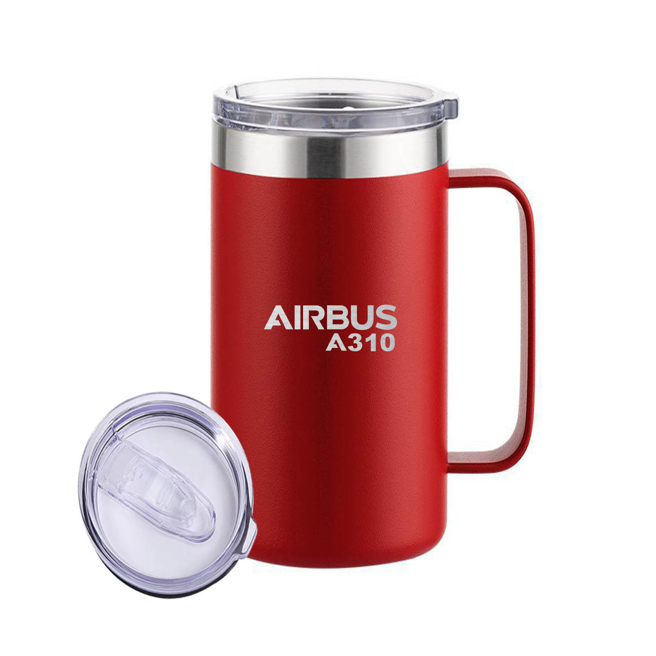 Airbus A310 & Text Designed Stainless Steel Beer Mugs