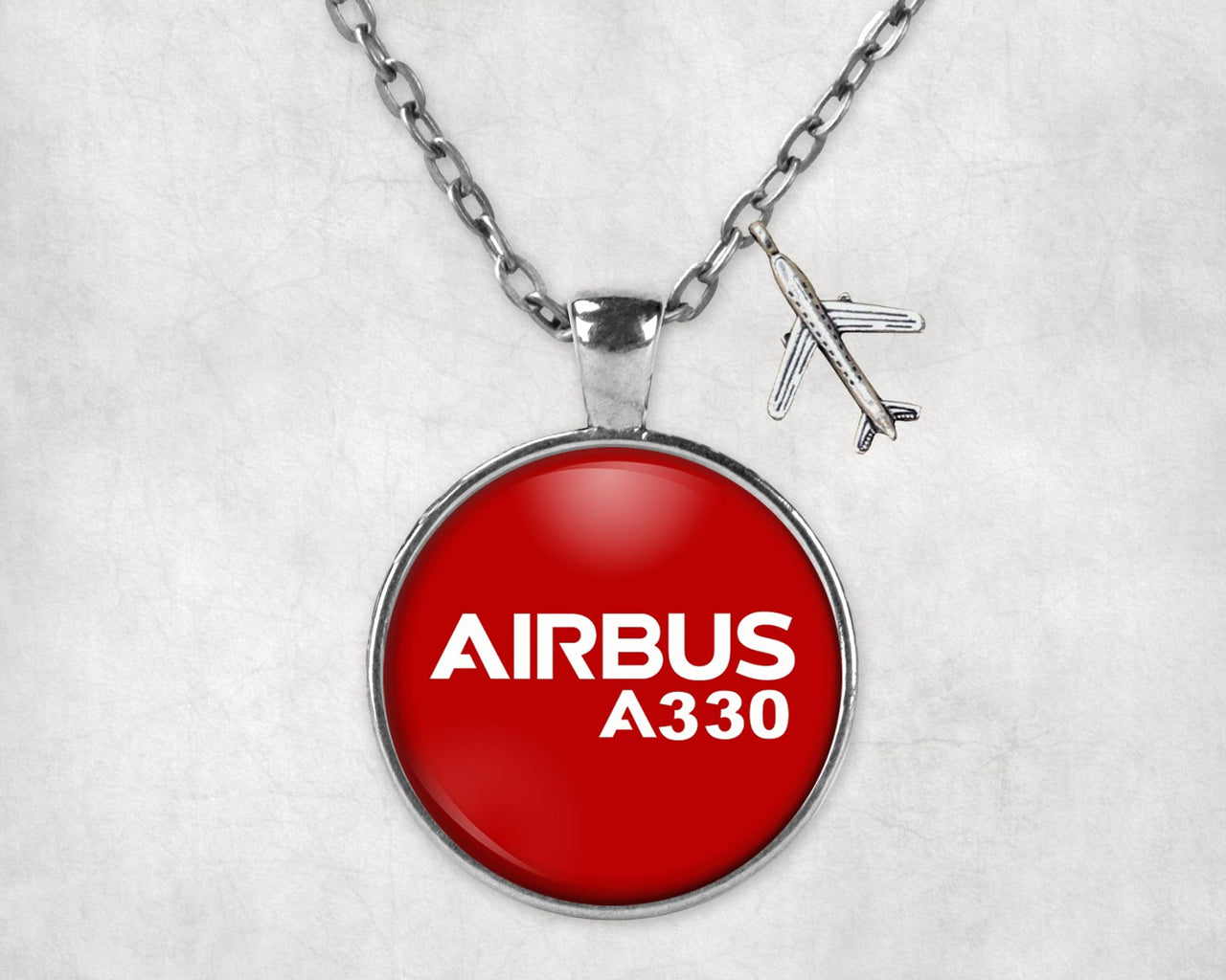Airbus A330 & Text Designed Necklaces