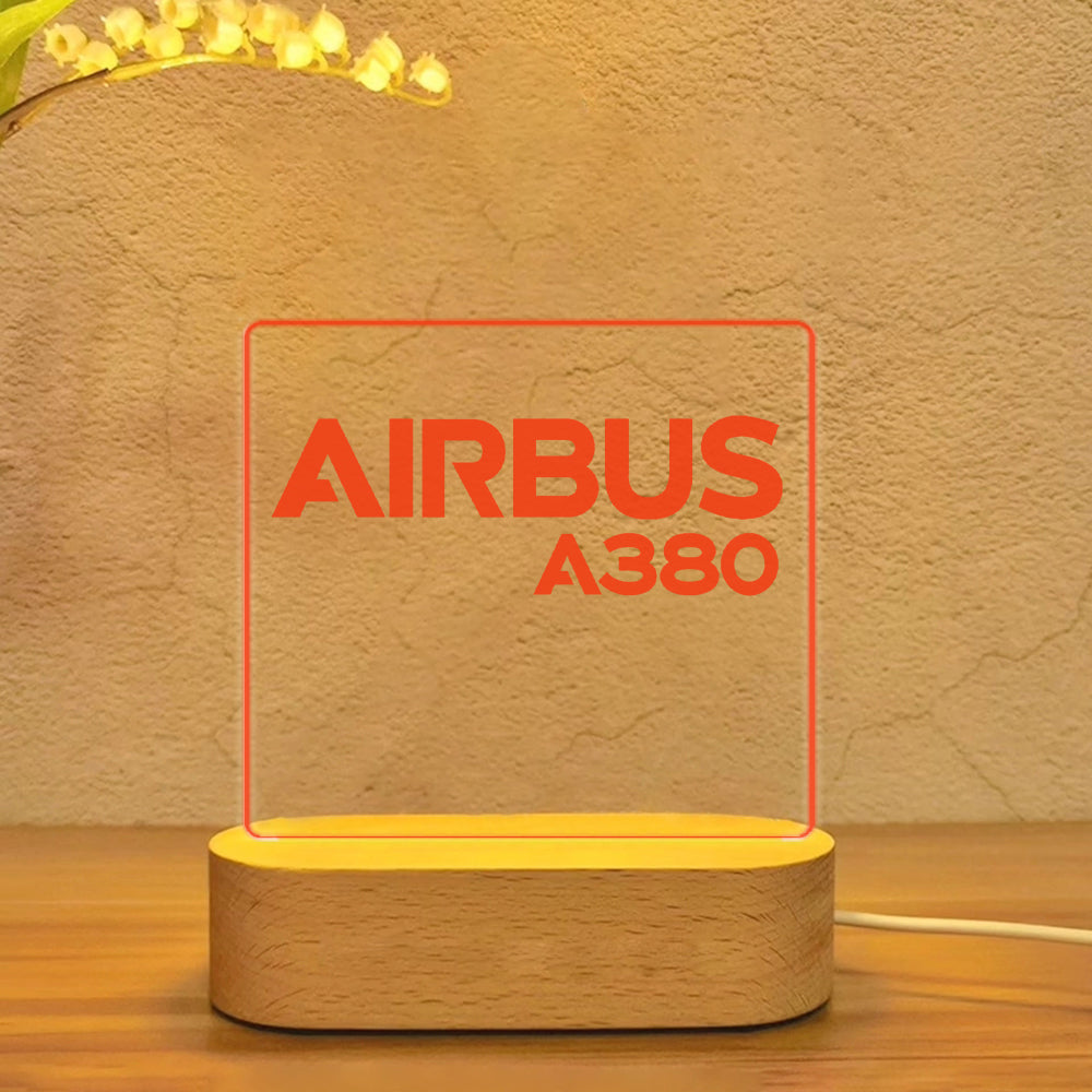 Airbus A380 & Text Designed Night Lamp