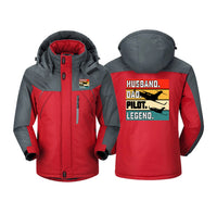 Thumbnail for Husband & Dad & Pilot & Legend Designed Thick Winter Jackets