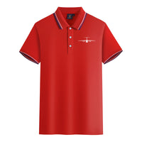 Thumbnail for Ilyushin IL-76 Silhouette Designed Stylish Polo T-Shirts