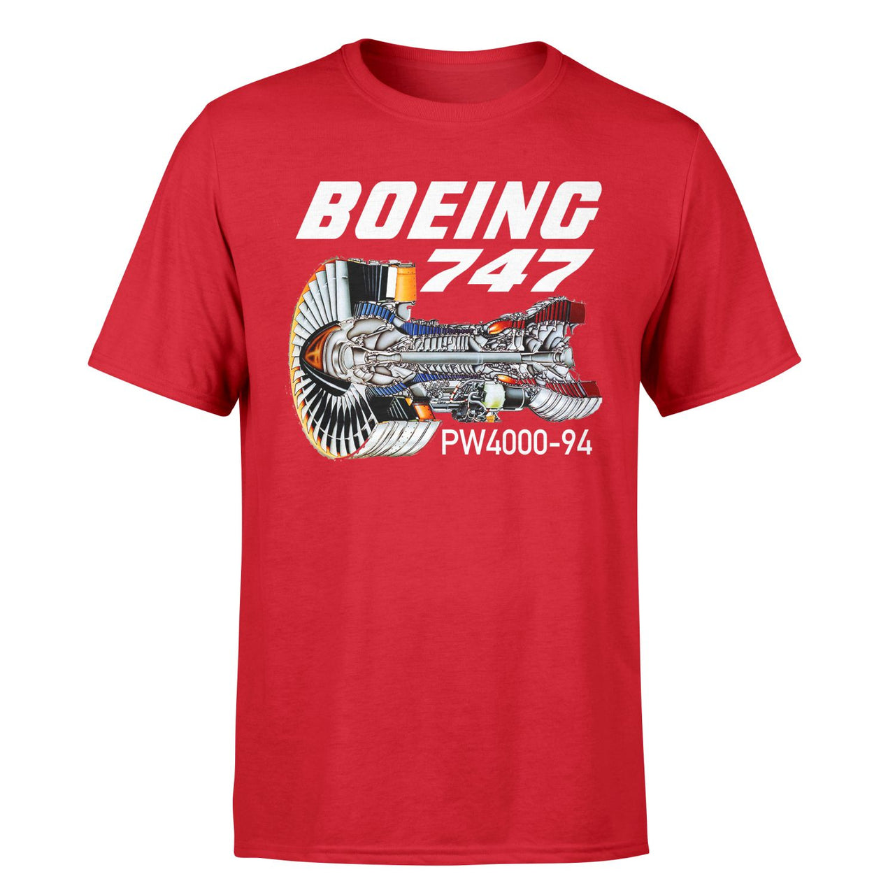 Boeing 747 & PW4000-94 Engine Designed T-Shirts