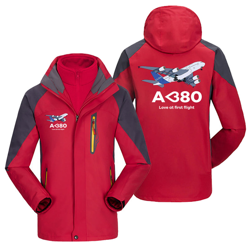 Airbus A380 Love at first flight Designed Thick Skiing Jackets