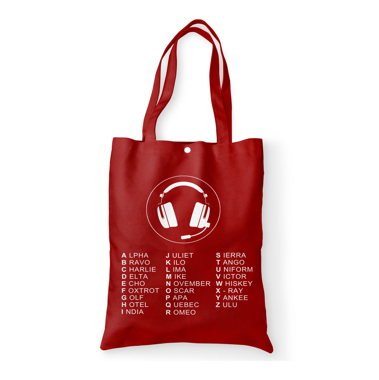 Aviation Alphabet 3 Designed Tote Bags