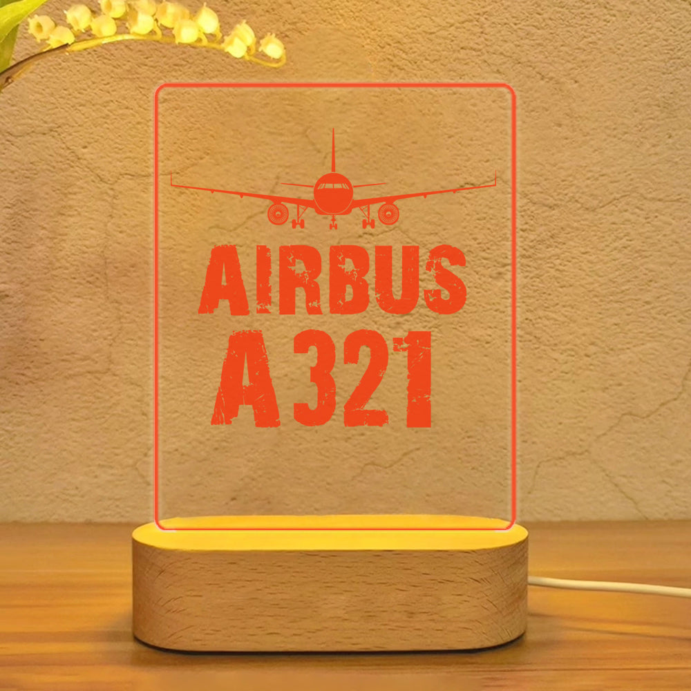 Airbus A321 & Plane Designed Night Lamp