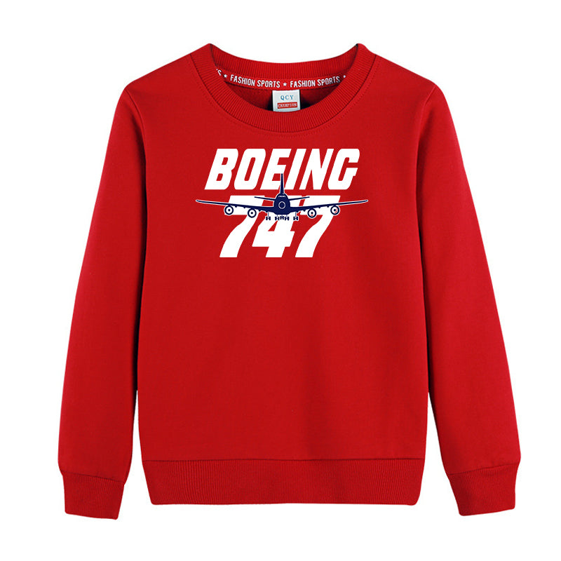 Amazing Boeing 747 Designed "CHILDREN" Sweatshirts