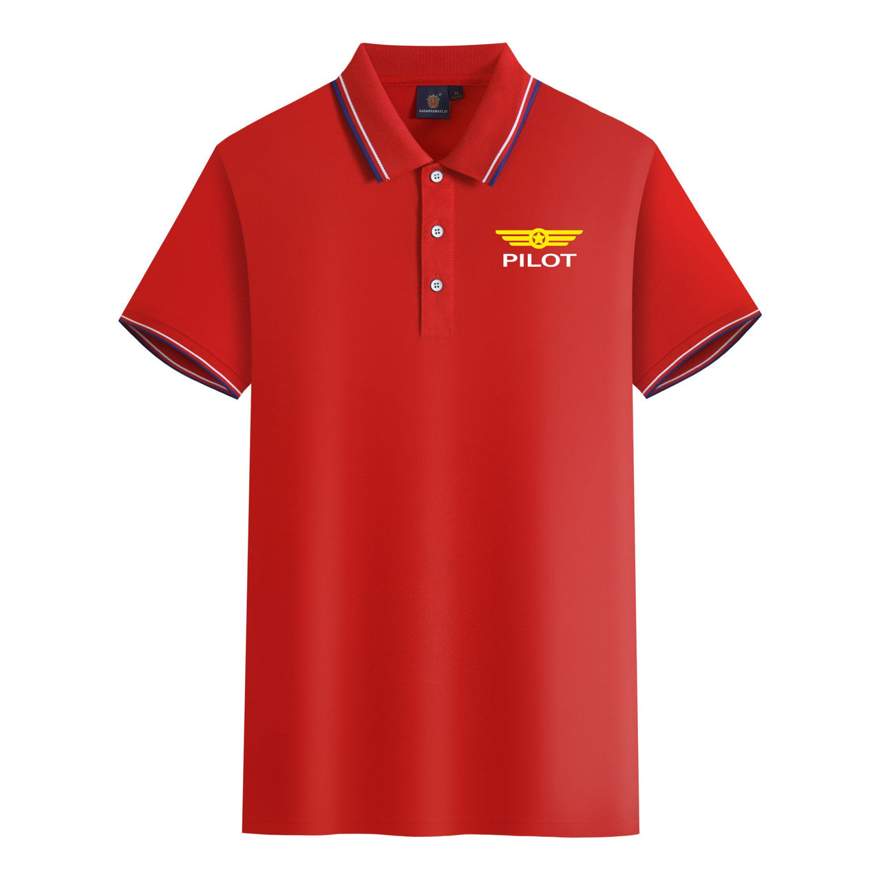 Pilot & Badge Designed Stylish Polo T-Shirts