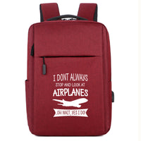 Thumbnail for I Don't Always Stop and Look at Airplanes Designed Super Travel Bags