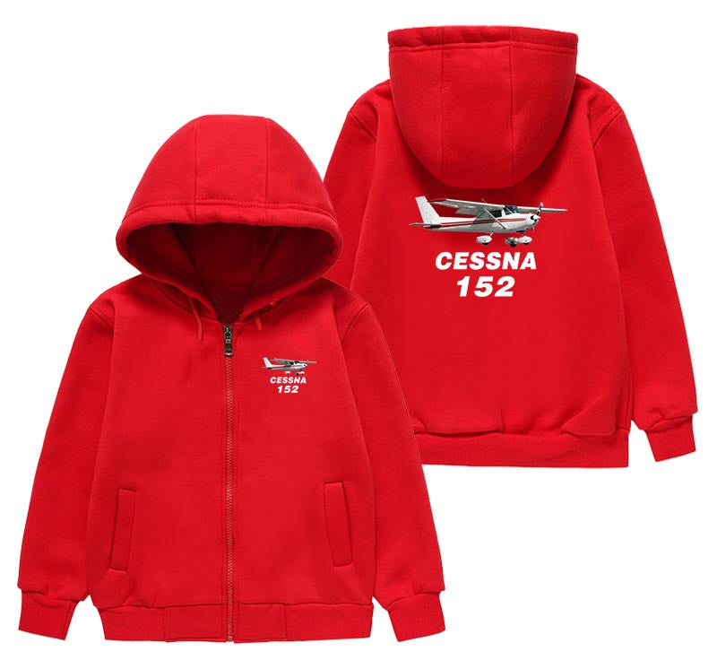 The Cessna 152 Designed "CHILDREN" Zipped Hoodies