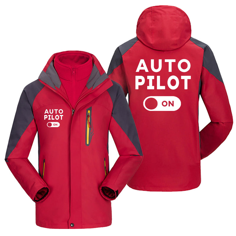 Auto Pilot ON Designed Thick Skiing Jackets