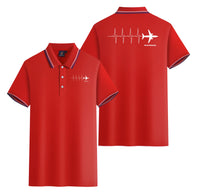 Thumbnail for Aviation Heartbeats Designed Stylish Polo T-Shirts (Double-Side)