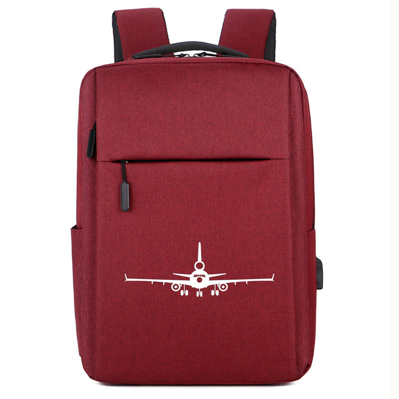 McDonnell Douglas MD-11 Silhouette Plane Designed Super Travel Bags