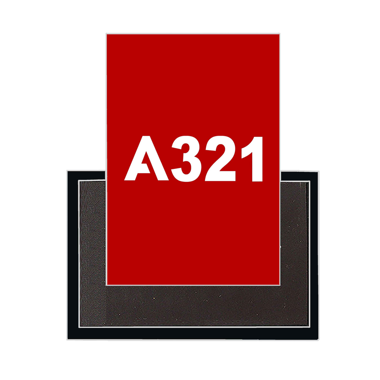 A321 Flat Text Designed Magnets