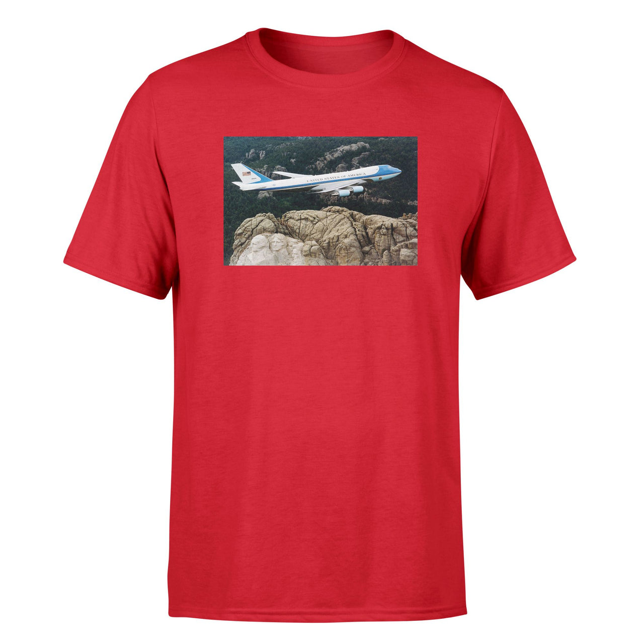 Cruising United States Of America Boeing 747 Designed T-Shirts