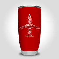 Thumbnail for Airplane Shape Aviation Alphabet Designed Tumbler Travel Mugs