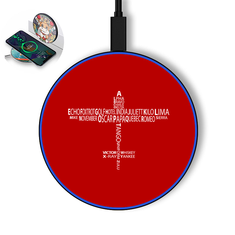 Propeller Shape Aviation Alphabet Designed Wireless Chargers