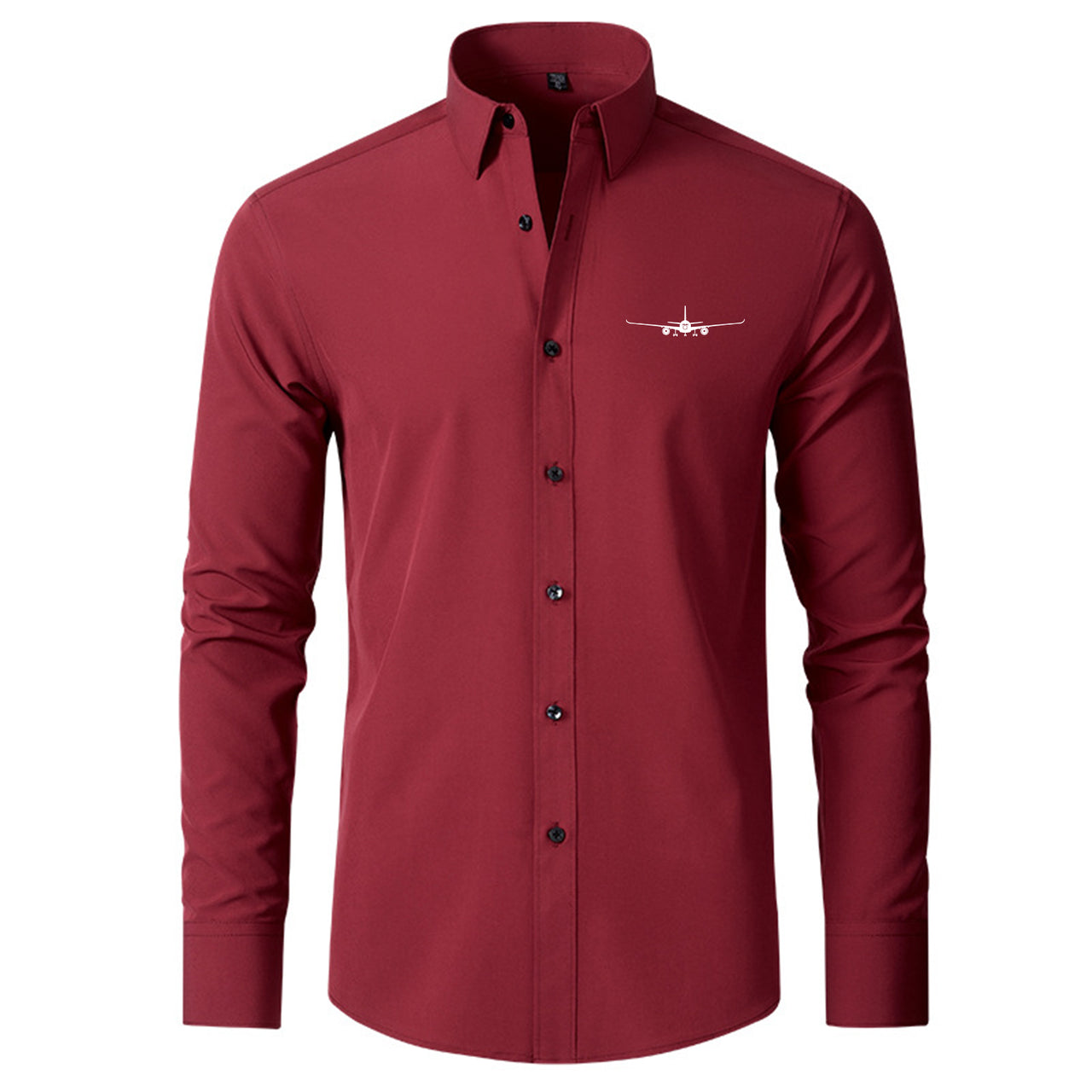 Airbus A350 Silhouette Designed Long Sleeve Shirts