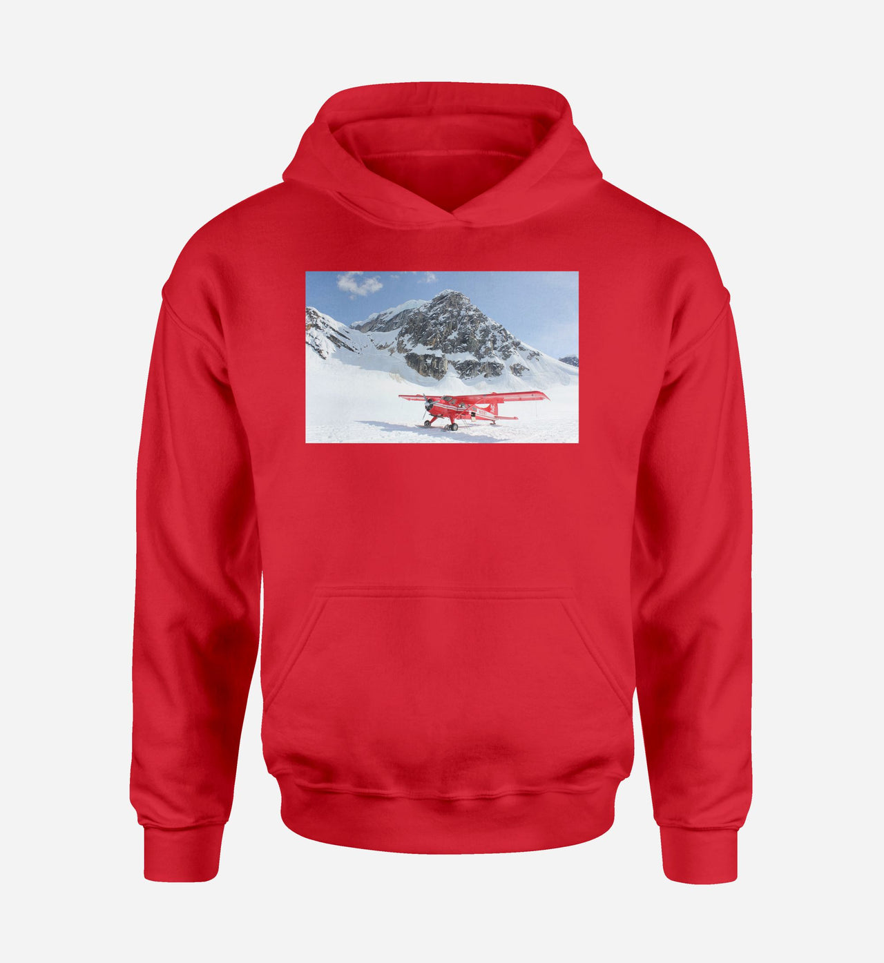 Amazing Snow Airplane Designed Hoodies