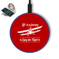 Thumbnail for Life is a journey Enjoy the Flight Designed Wireless Chargers