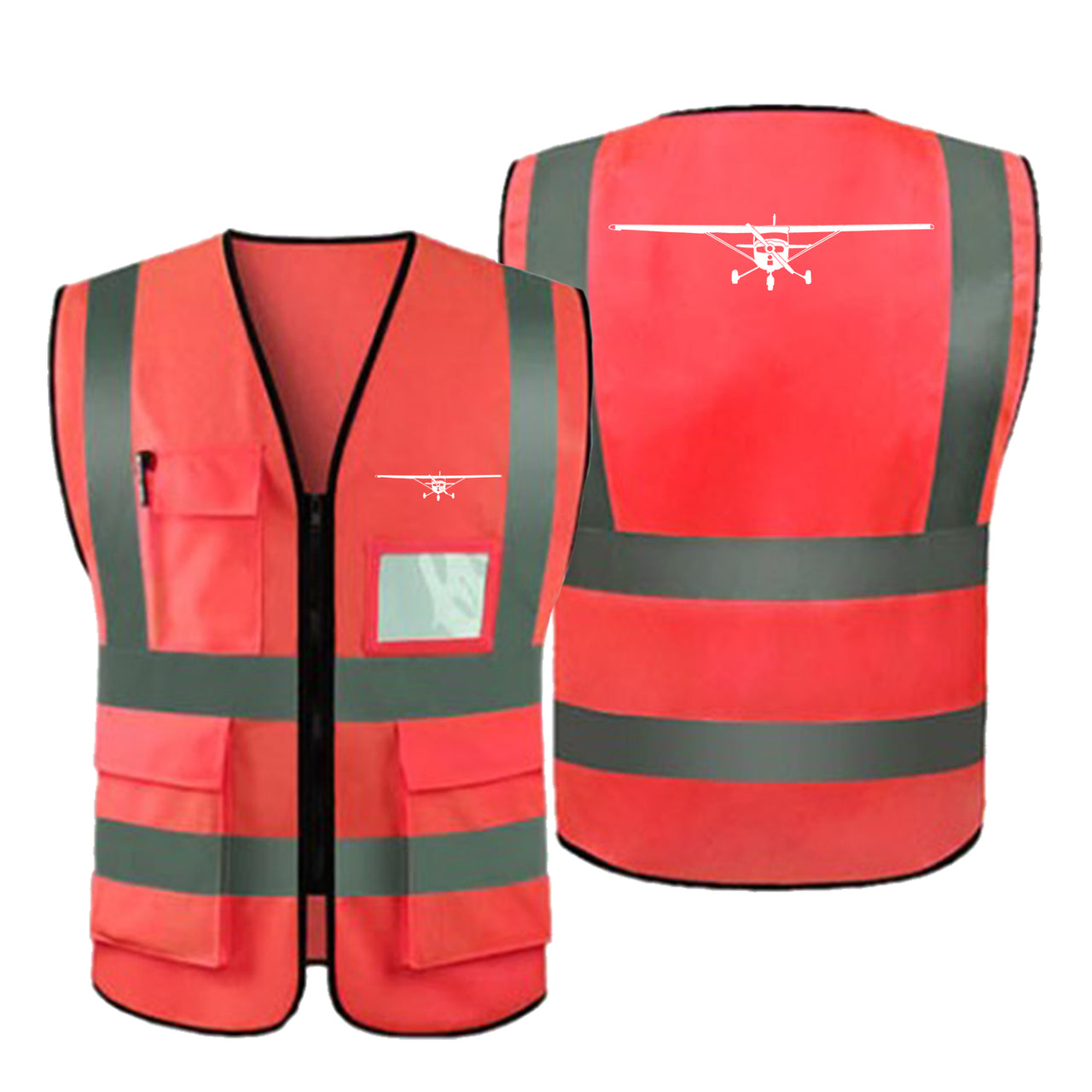 Cessna 172 Silhouette Designed Reflective Vests