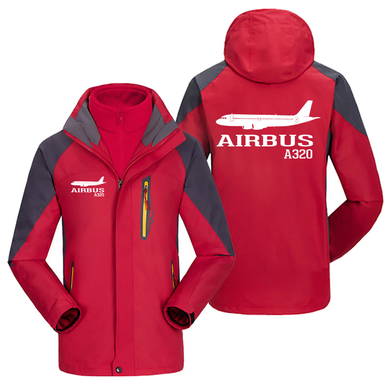 Airbus A320 Printed Designed Thick Skiing Jackets