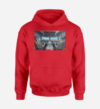 Thumbnail for Embraer E190 Cockpit Designed Hoodies