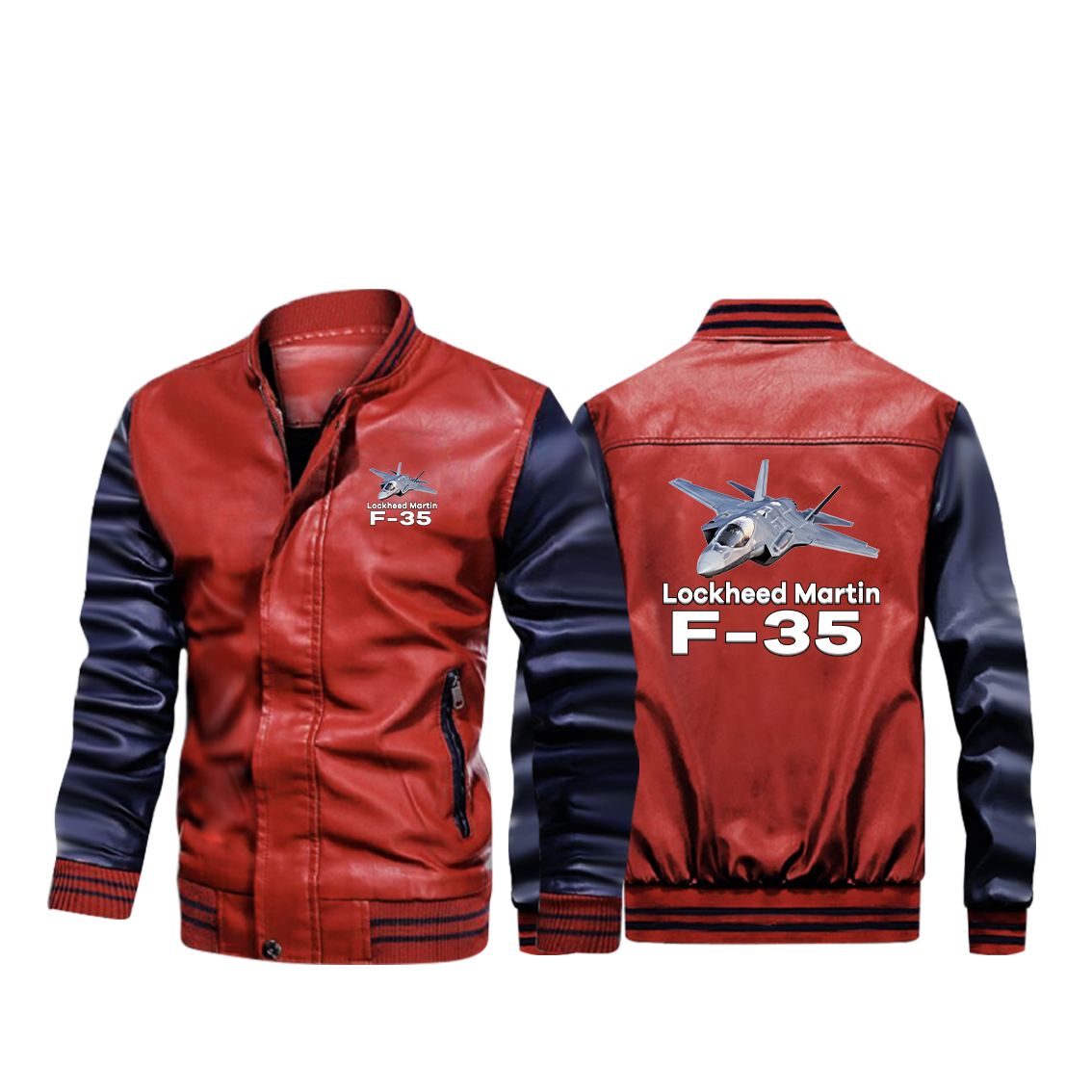 The Lockheed Martin F35 Designed Stylish Leather Bomber Jackets