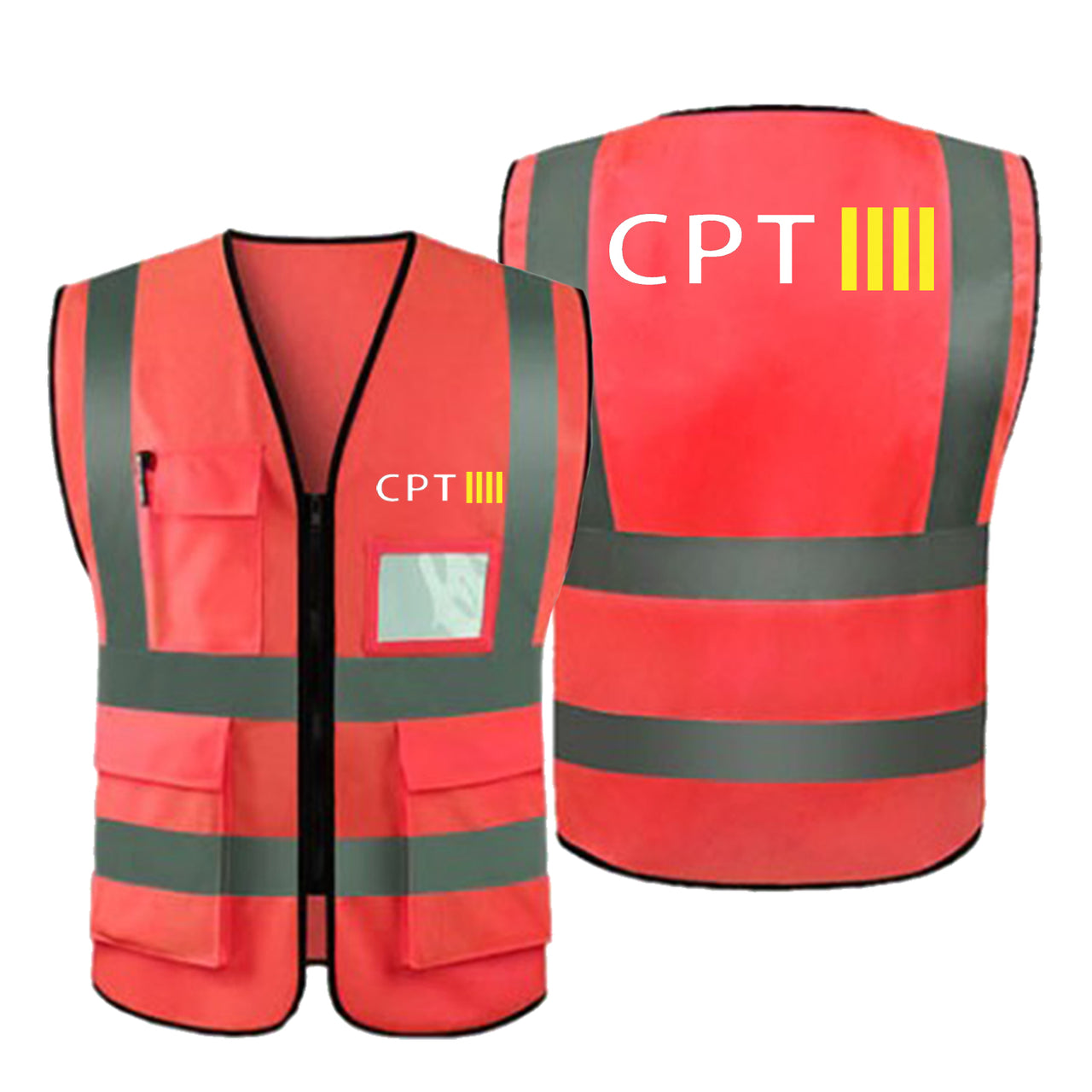 CPT & 4 Lines Designed Reflective Vests