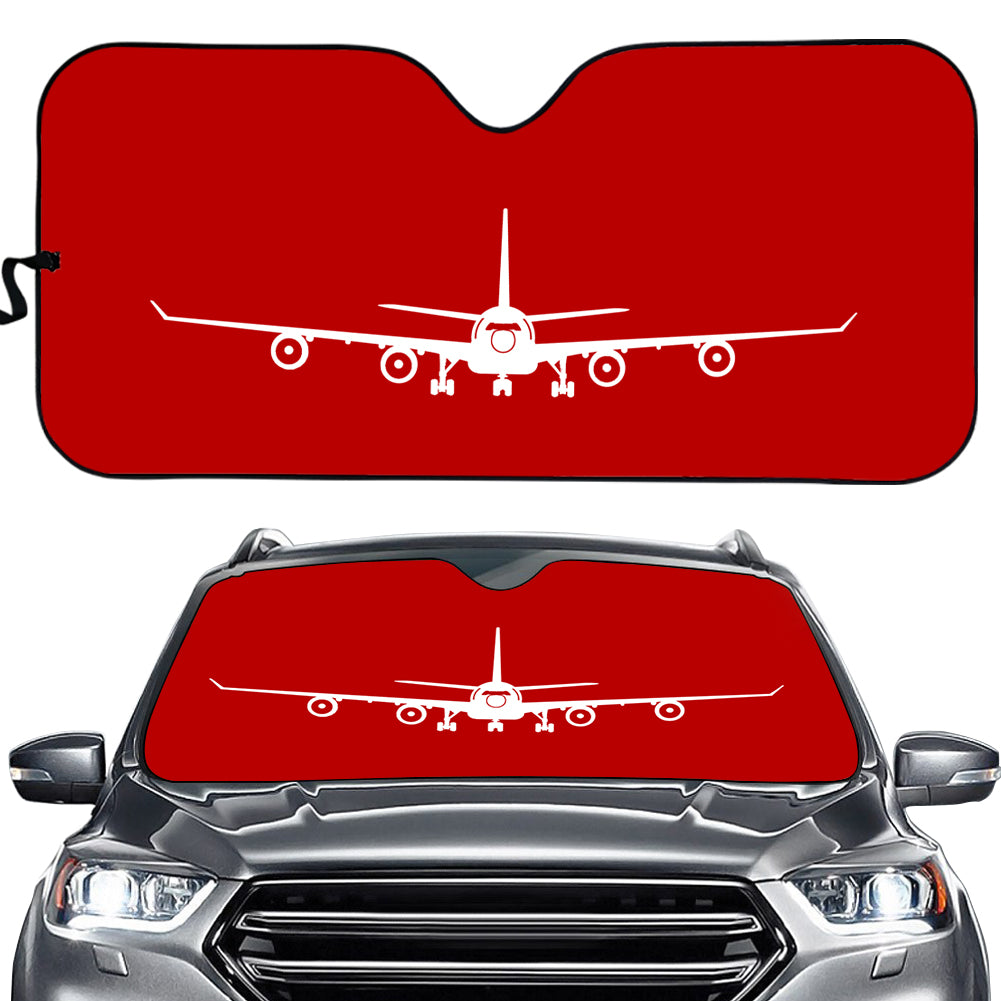 Airbus A340 Silhouette Designed Car Sun Shade