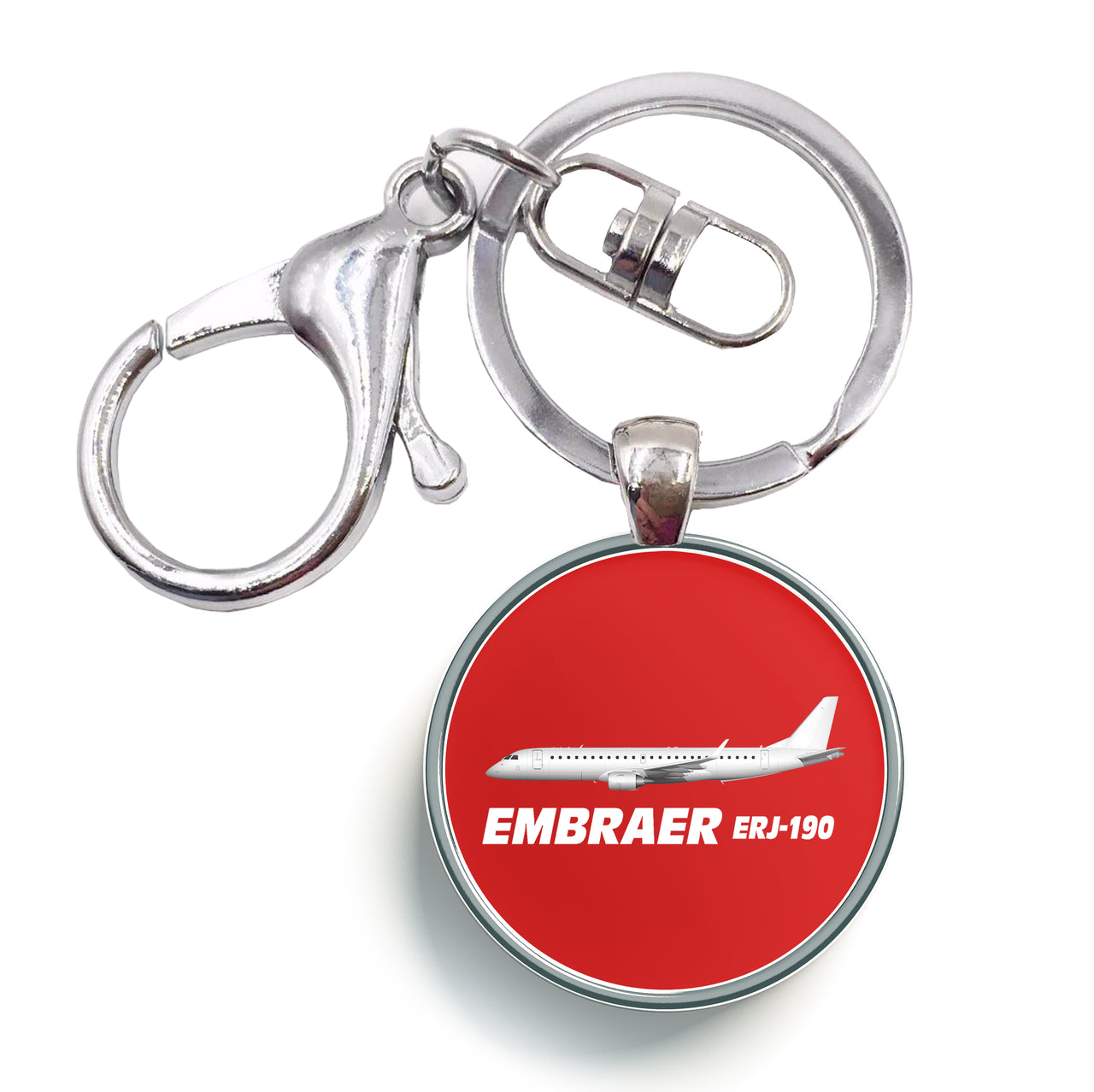 The Embraer ERJ-190 Designed Circle Key Chains