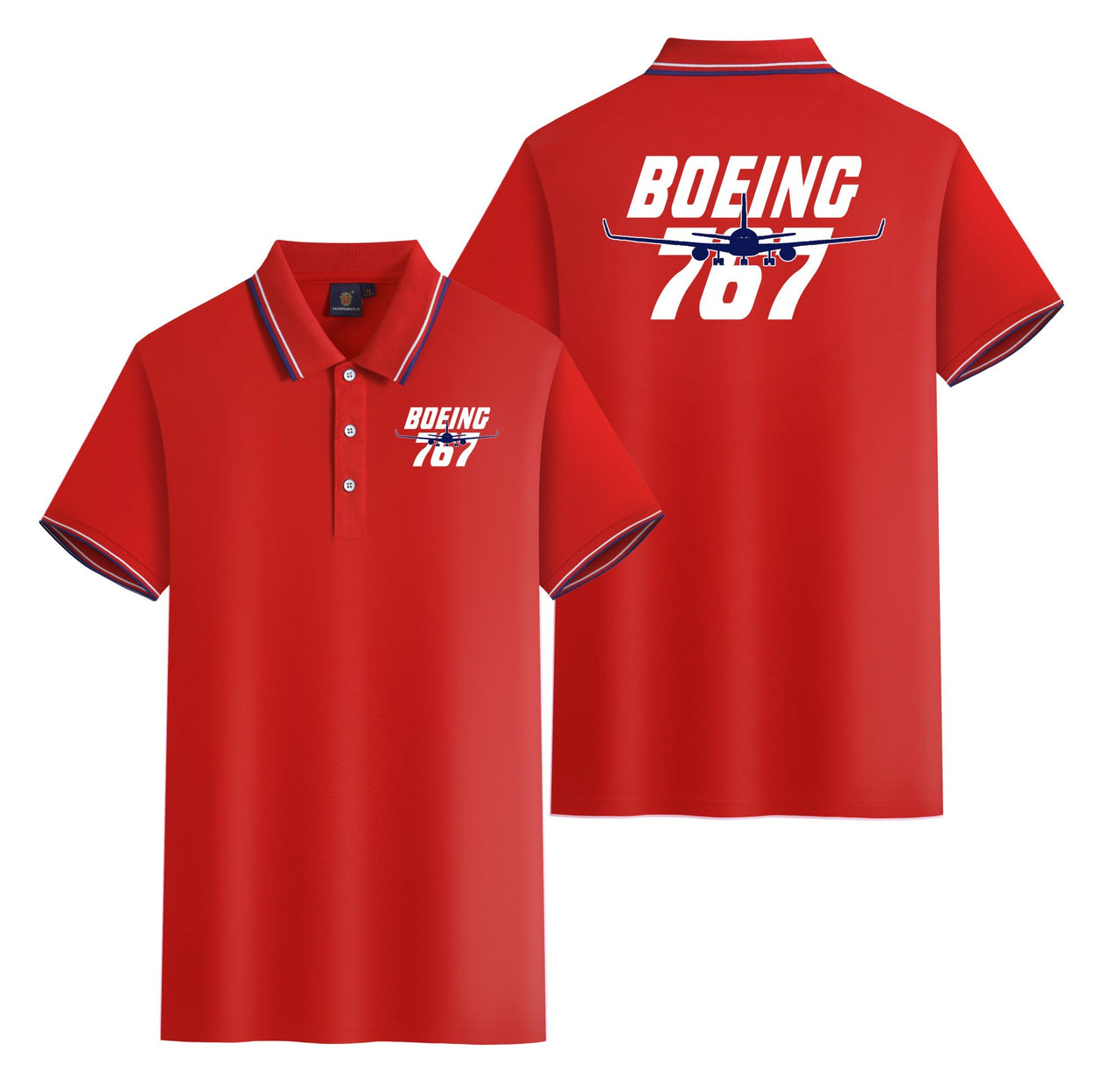 Amazing Boeing 767 Designed Stylish Polo T-Shirts (Double-Side)