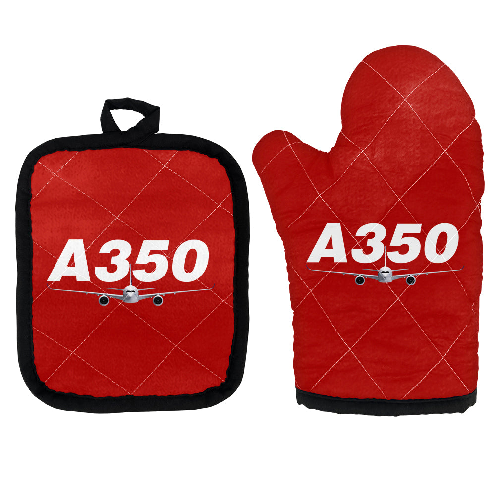 Super Airbus A350 Designed Kitchen Glove & Holder