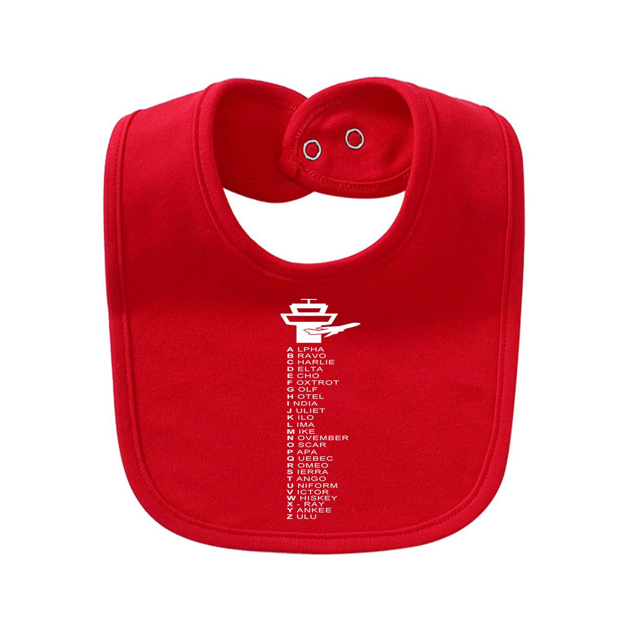 Aviation Alphabet Designed Baby Saliva & Feeding Towels