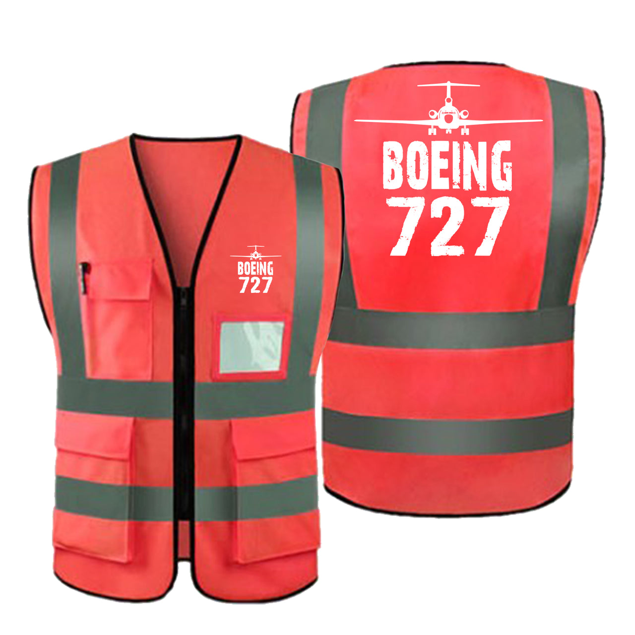 Boeing 727 & Plane Designed Reflective Vests