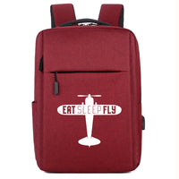 Thumbnail for Eat Sleep Fly & Propeller Designed Super Travel Bags