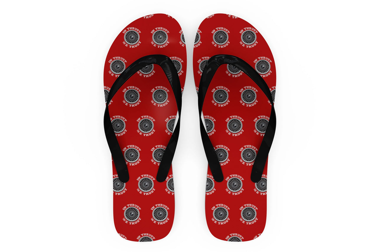 In Thrust We Trust (Vol 2) Designed Slippers (Flip Flops)