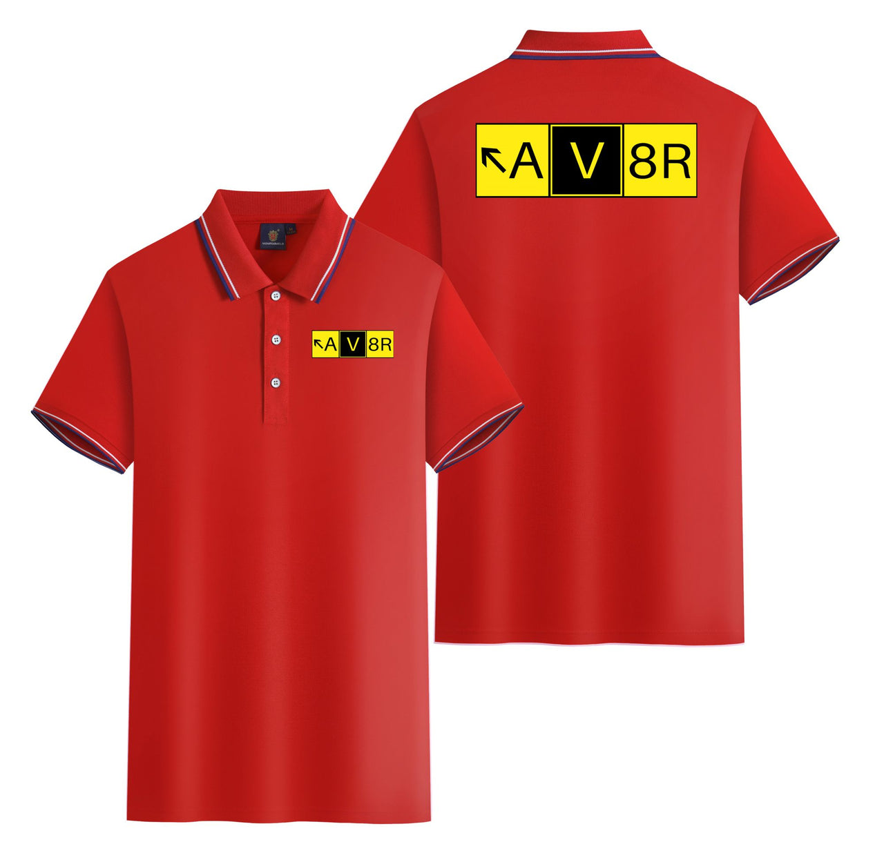 AV8R Designed Stylish Polo T-Shirts (Double-Side)