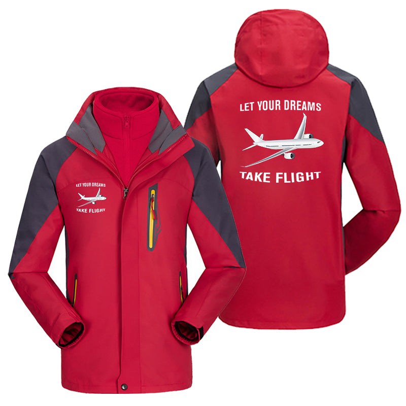 Let Your Dreams Take Flight Designed Thick Skiing Jackets