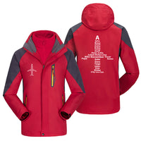 Thumbnail for Airplane Shape Aviation Alphabet Designed Thick Skiing Jackets