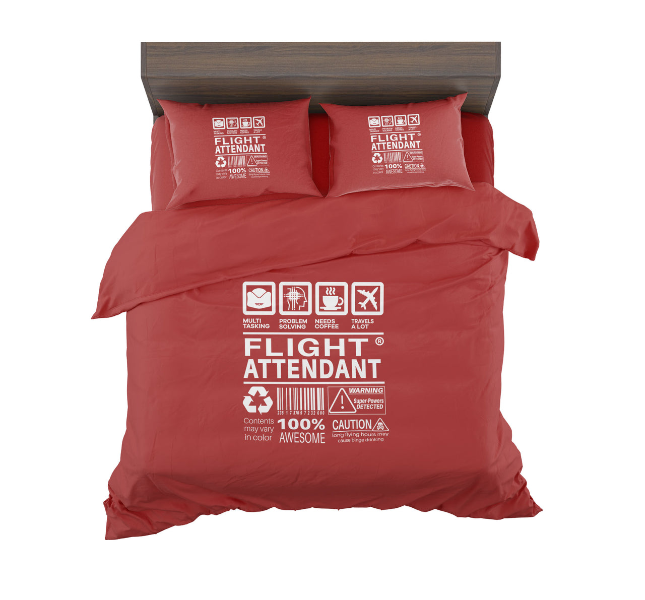 Flight Attendant Label Designed Bedding Sets