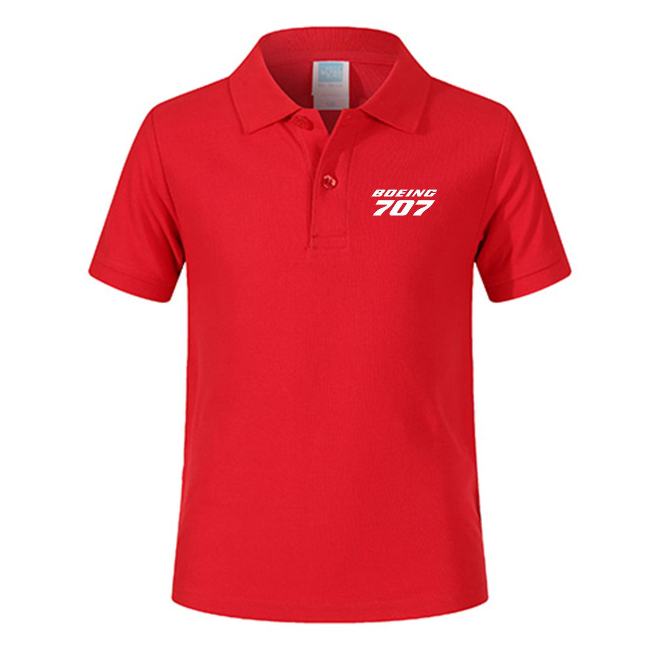 Boeing 707 & Text Designed Children Polo T-Shirts