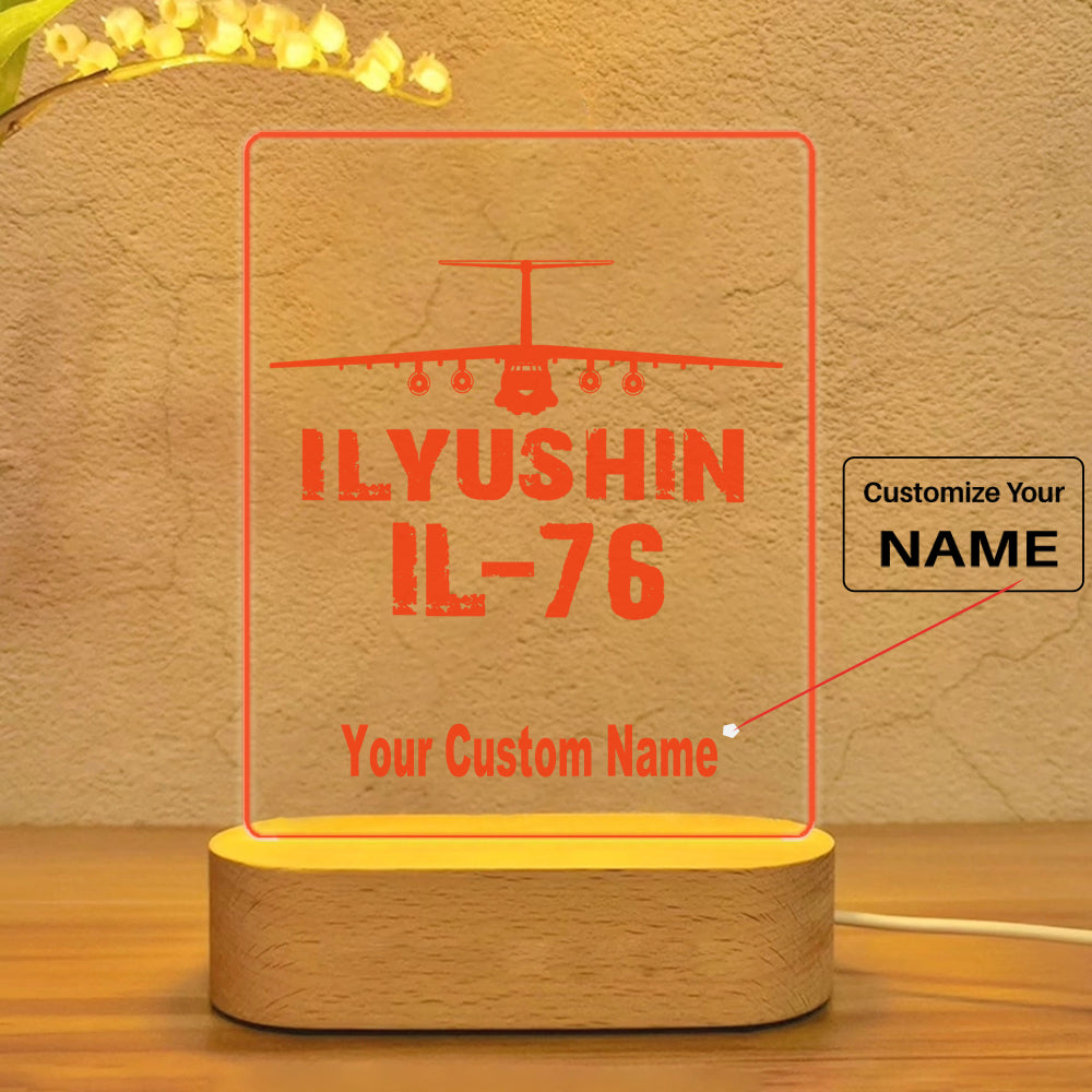 ILyushin IL-76 & Plane Designed Night Lamp