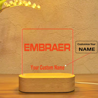 Thumbnail for Embraer & Text Designed Night Lamp